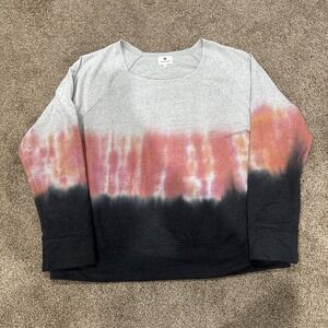 SUNDRY Anthro Gradiant Rainbow Sweatshirt  Size 4 Small Med Women's Crewneck